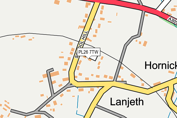 PL26 7TW map - OS OpenMap – Local (Ordnance Survey)