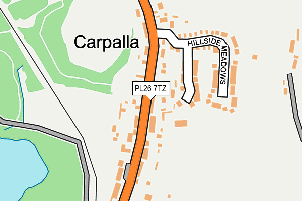 PL26 7TZ map - OS OpenMap – Local (Ordnance Survey)