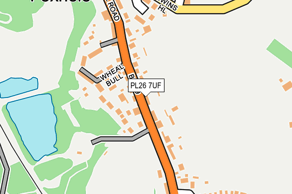 PL26 7UF map - OS OpenMap – Local (Ordnance Survey)