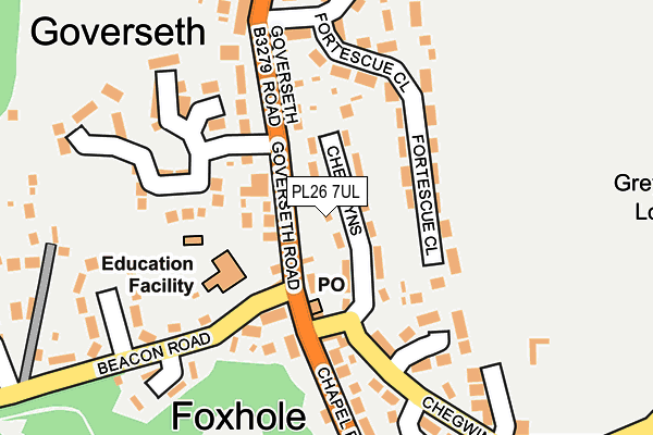 PL26 7UL map - OS OpenMap – Local (Ordnance Survey)