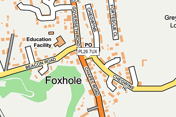 PL26 7UX map - OS OpenMap – Local (Ordnance Survey)