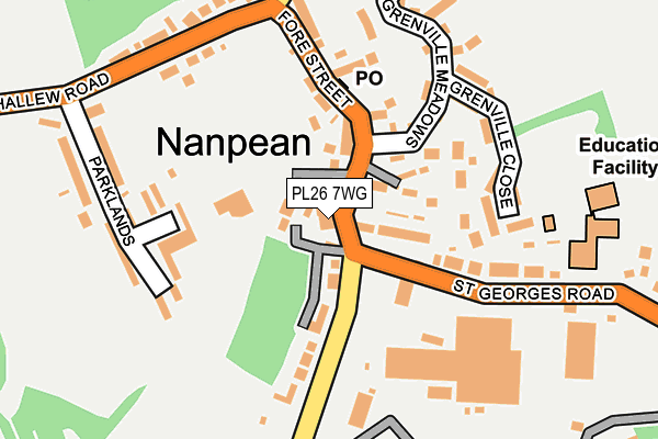PL26 7WG map - OS OpenMap – Local (Ordnance Survey)