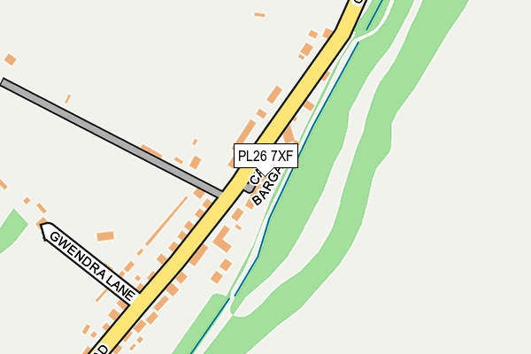 PL26 7XF map - OS OpenMap – Local (Ordnance Survey)