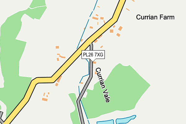 PL26 7XG map - OS OpenMap – Local (Ordnance Survey)