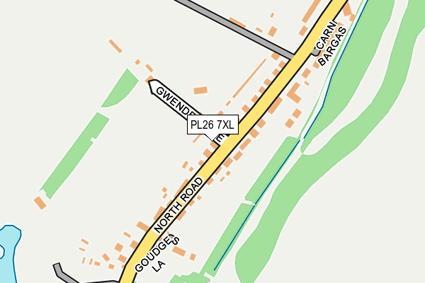 PL26 7XL map - OS OpenMap – Local (Ordnance Survey)