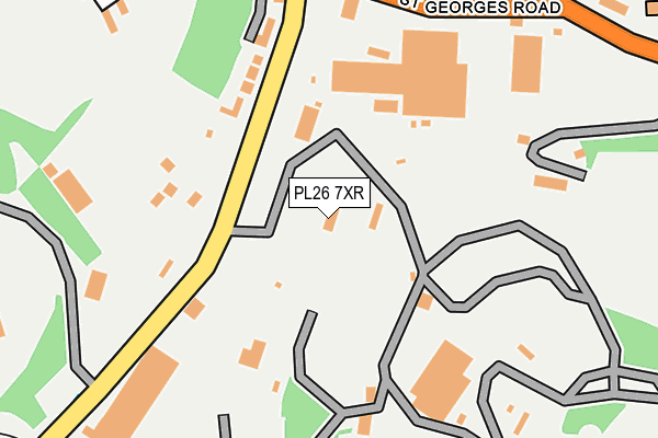 PL26 7XR map - OS OpenMap – Local (Ordnance Survey)