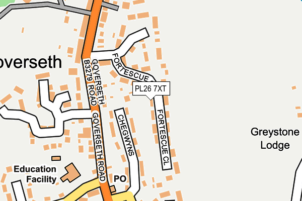 PL26 7XT map - OS OpenMap – Local (Ordnance Survey)