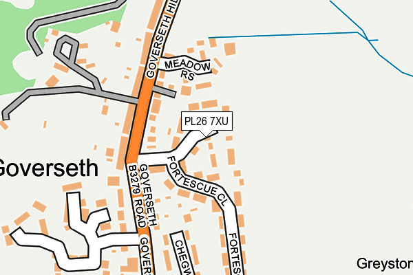 PL26 7XU map - OS OpenMap – Local (Ordnance Survey)