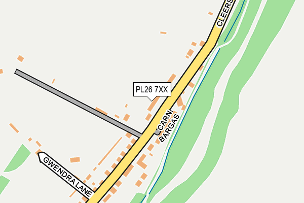 PL26 7XX map - OS OpenMap – Local (Ordnance Survey)