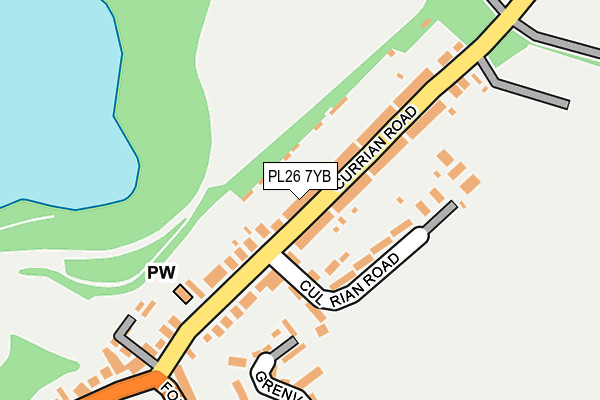 PL26 7YB map - OS OpenMap – Local (Ordnance Survey)