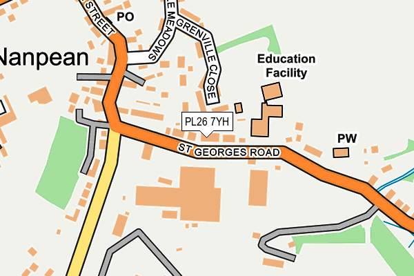 PL26 7YH map - OS OpenMap – Local (Ordnance Survey)