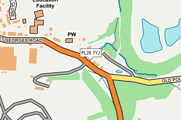 PL26 7YJ map - OS OpenMap – Local (Ordnance Survey)