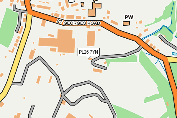 PL26 7YN map - OS OpenMap – Local (Ordnance Survey)