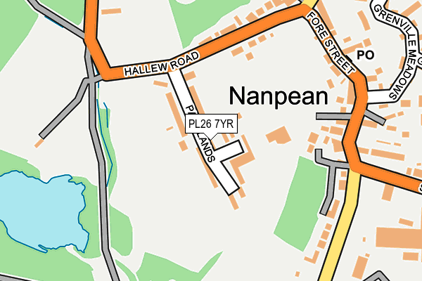 PL26 7YR map - OS OpenMap – Local (Ordnance Survey)