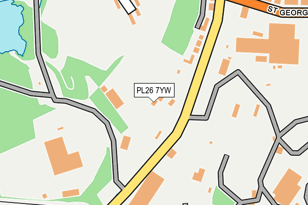 PL26 7YW map - OS OpenMap – Local (Ordnance Survey)