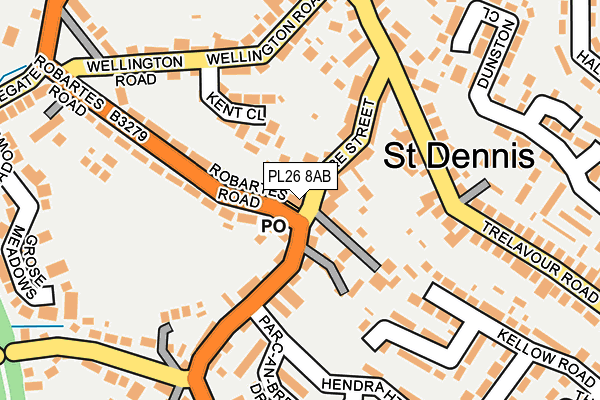 PL26 8AB map - OS OpenMap – Local (Ordnance Survey)