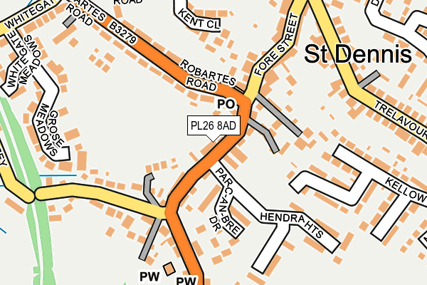 PL26 8AD map - OS OpenMap – Local (Ordnance Survey)