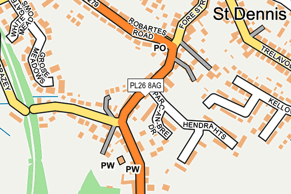 PL26 8AG map - OS OpenMap – Local (Ordnance Survey)
