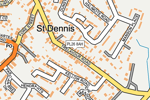 PL26 8AH map - OS OpenMap – Local (Ordnance Survey)