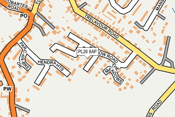 PL26 8AP map - OS OpenMap – Local (Ordnance Survey)