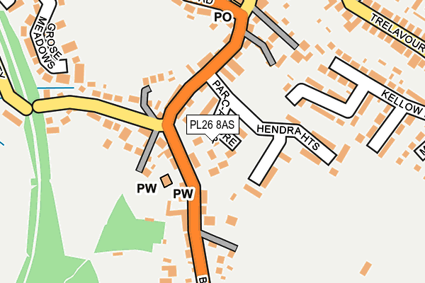 PL26 8AS map - OS OpenMap – Local (Ordnance Survey)