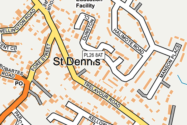 PL26 8AT map - OS OpenMap – Local (Ordnance Survey)