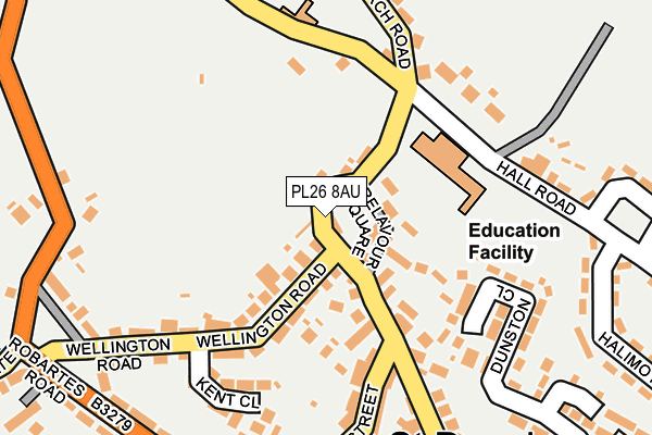 PL26 8AU map - OS OpenMap – Local (Ordnance Survey)