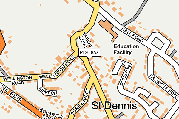 PL26 8AX map - OS OpenMap – Local (Ordnance Survey)