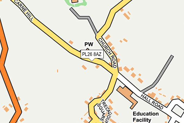 PL26 8AZ map - OS OpenMap – Local (Ordnance Survey)