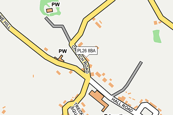PL26 8BA map - OS OpenMap – Local (Ordnance Survey)