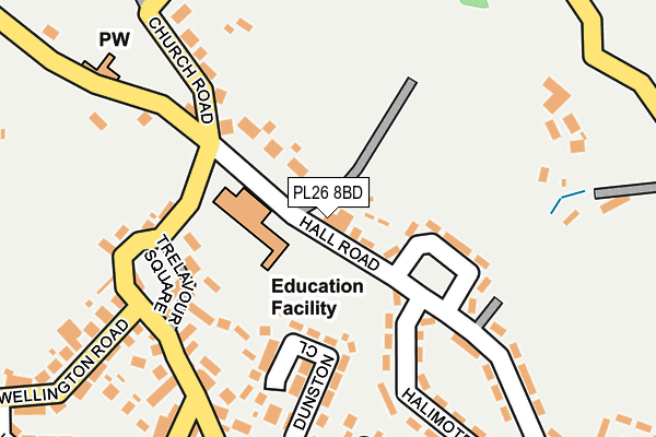 PL26 8BD map - OS OpenMap – Local (Ordnance Survey)