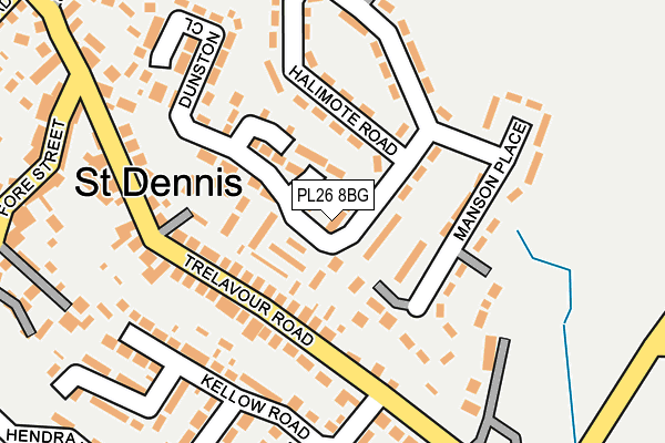 PL26 8BG map - OS OpenMap – Local (Ordnance Survey)
