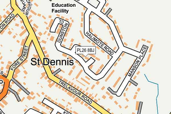 PL26 8BJ map - OS OpenMap – Local (Ordnance Survey)