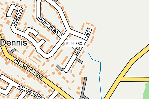 PL26 8BQ map - OS OpenMap – Local (Ordnance Survey)