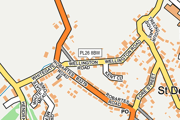 PL26 8BW map - OS OpenMap – Local (Ordnance Survey)