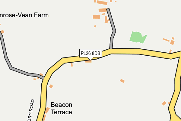 PL26 8DB map - OS OpenMap – Local (Ordnance Survey)