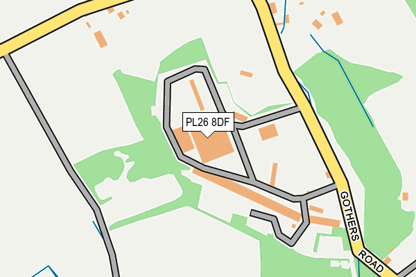 PL26 8DF map - OS OpenMap – Local (Ordnance Survey)