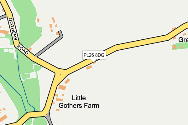 PL26 8DG map - OS OpenMap – Local (Ordnance Survey)