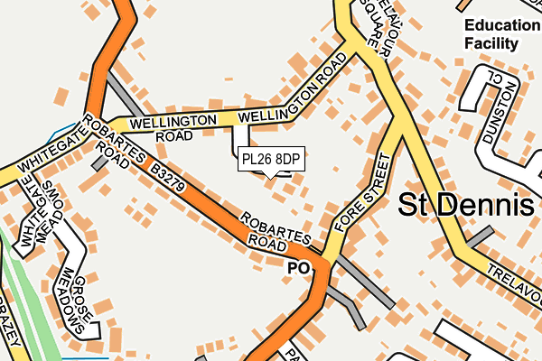 PL26 8DP map - OS OpenMap – Local (Ordnance Survey)