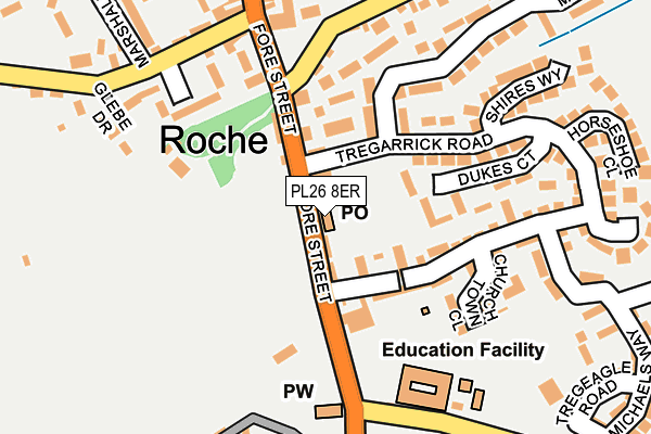 PL26 8ER map - OS OpenMap – Local (Ordnance Survey)