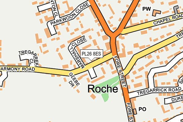 PL26 8ES map - OS OpenMap – Local (Ordnance Survey)