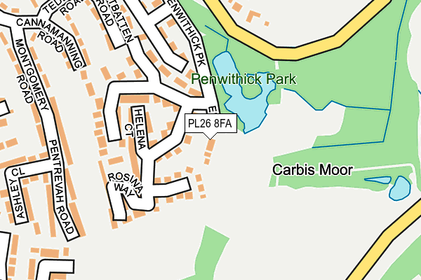 PL26 8FA map - OS OpenMap – Local (Ordnance Survey)