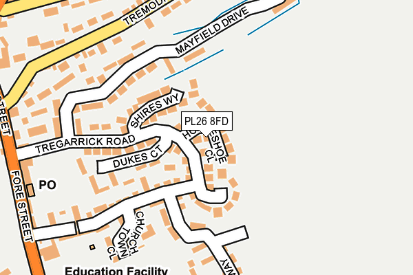 PL26 8FD map - OS OpenMap – Local (Ordnance Survey)