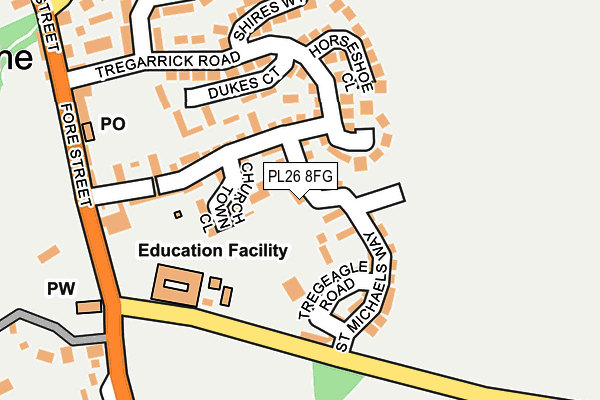 PL26 8FG map - OS OpenMap – Local (Ordnance Survey)