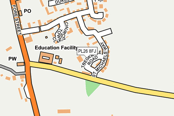 PL26 8FJ map - OS OpenMap – Local (Ordnance Survey)