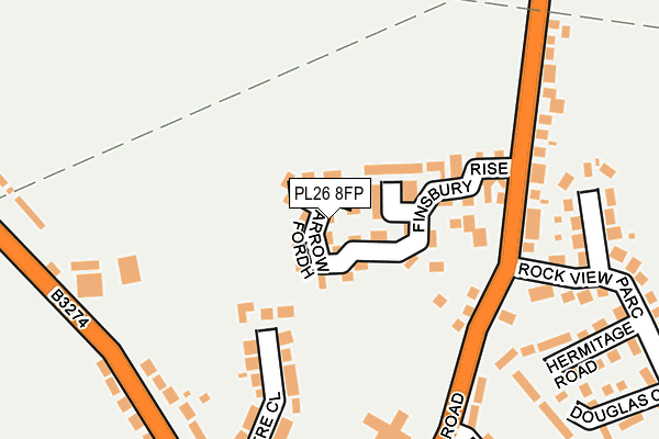 PL26 8FP map - OS OpenMap – Local (Ordnance Survey)