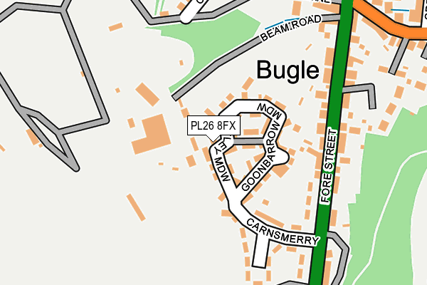 PL26 8FX map - OS OpenMap – Local (Ordnance Survey)
