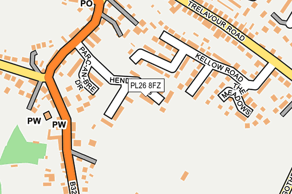 PL26 8FZ map - OS OpenMap – Local (Ordnance Survey)