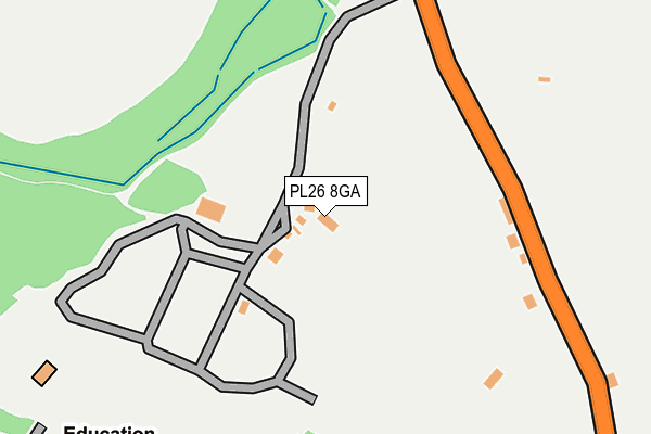 PL26 8GA map - OS OpenMap – Local (Ordnance Survey)