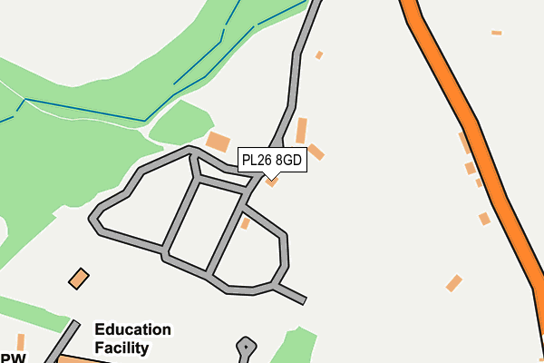 PL26 8GD map - OS OpenMap – Local (Ordnance Survey)